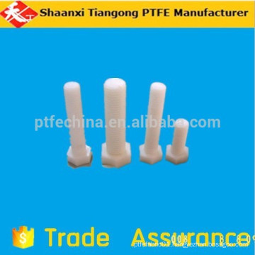 engineering plastic ptfe screw nut ptfe hex flange self-tapping screw